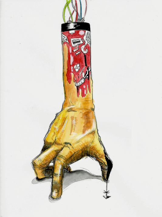 Zombie Hand Print